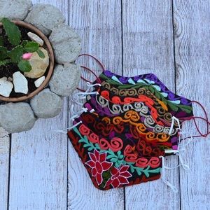 Embroidered Face Masks